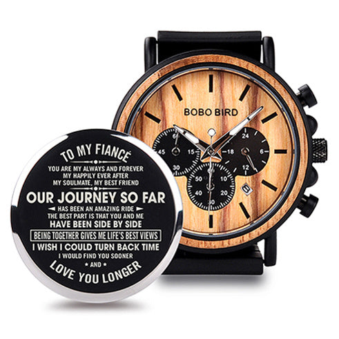 BOBO BIRD Wooden Watches From Top Brand Relogio Masculino Luxury Stylish Chronographry Watch .