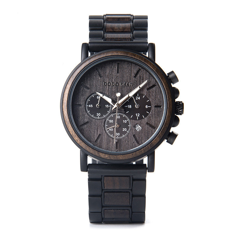 BOBO BIRD Wooden Watches From Top Brand Relogio Masculino Luxury Stylish Chronographry Watch .