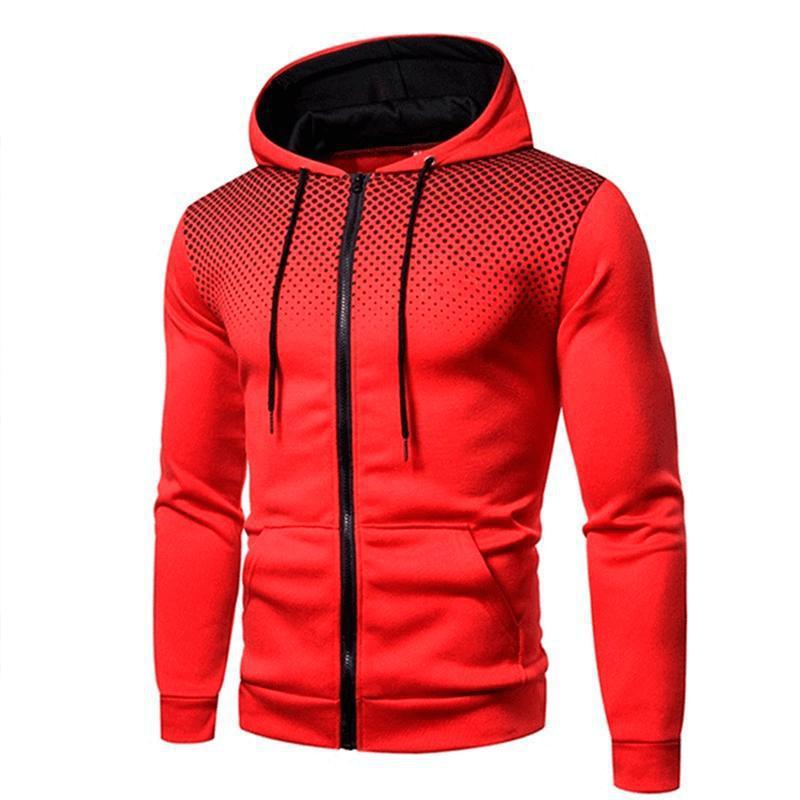 Fashion Men's Solid Color Hooded Pullover Sweater