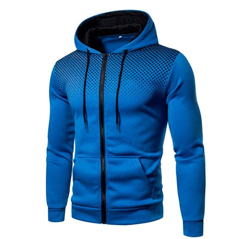 Fashion Men's Solid Color Hooded Pullover Sweater