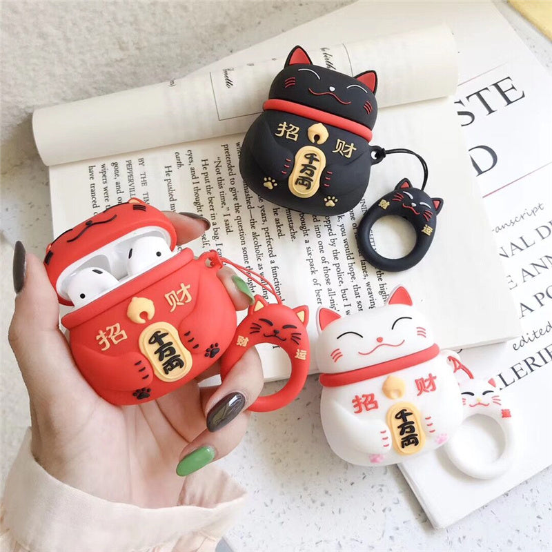 Lucky cat hörlurar set