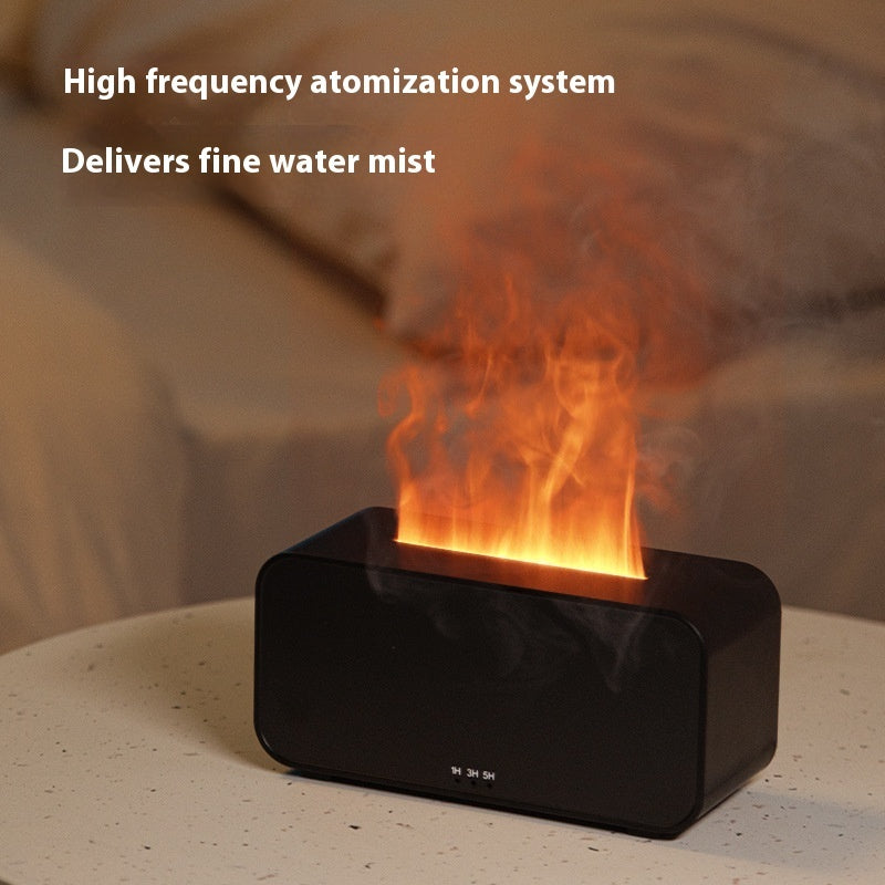 Timing Simulering Aroma Diffuser Usb Household Flame Luftfuktare Aromaterapi Maskin Spray Air Flame Luftfuktare Diffuser