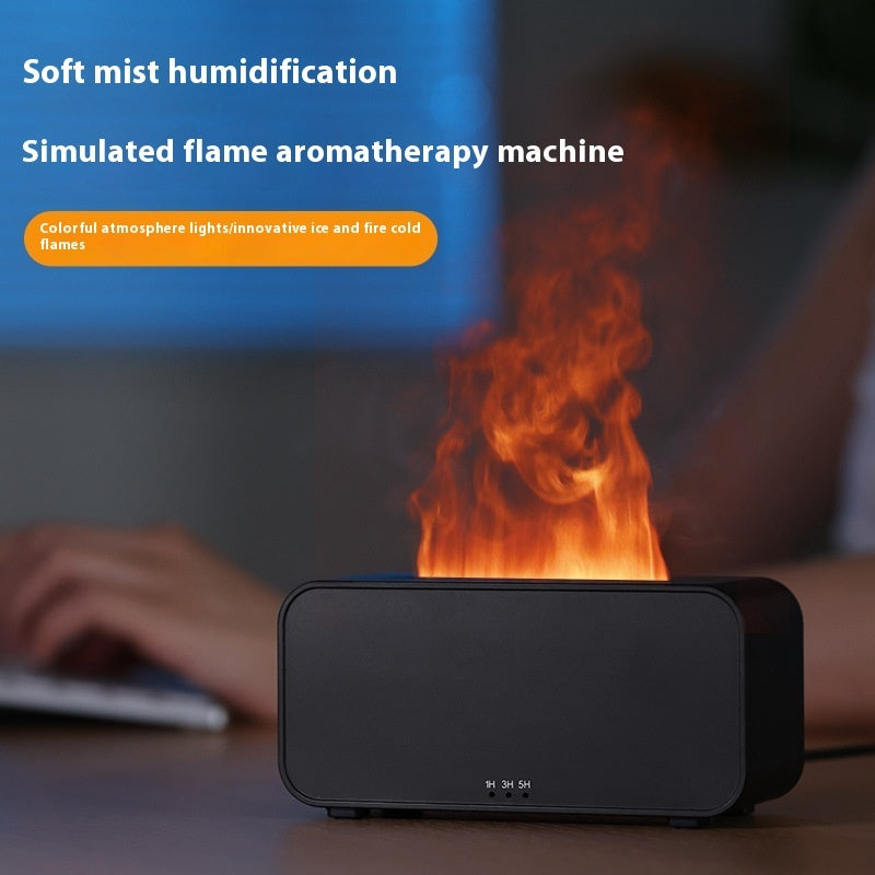 Timing Simulering Aroma Diffuser Usb Household Flame Luftfuktare Aromaterapi Maskin Spray Air Flame Luftfuktare Diffuser