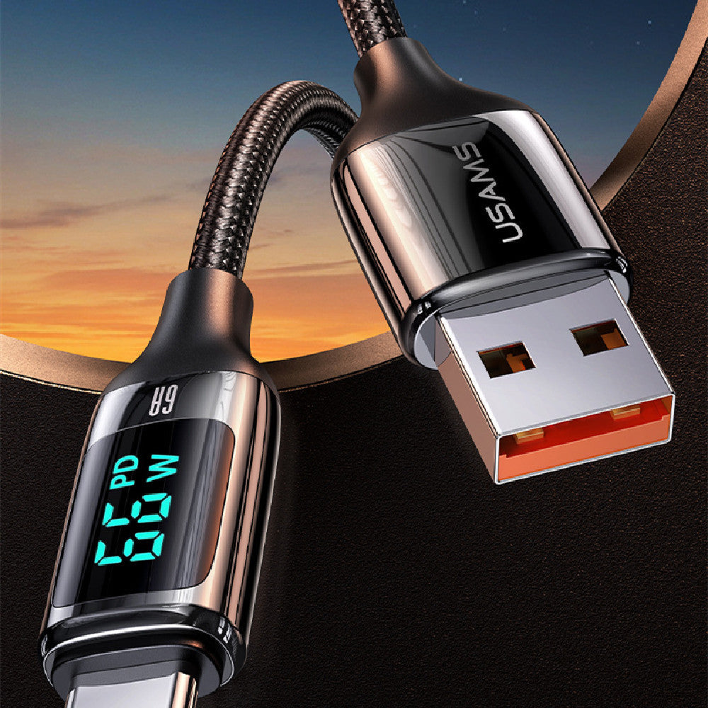 Fast Charging Digital Display Data Cable