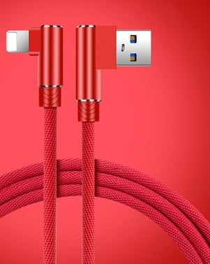 Double Elbow Fast Charging Mobile Phone Data Cable Mobile Game Charging Cable