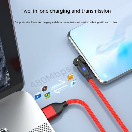 New Product Bending 180 Degrees Data Cable Android TYPEC3A Fast Charge Data Cable