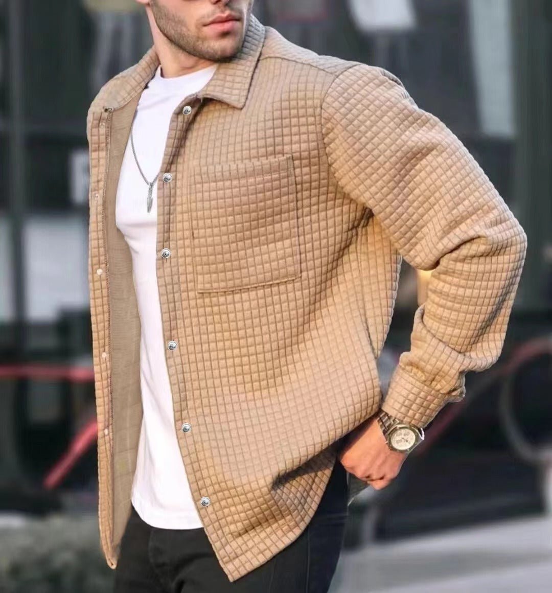 Men's Fashion Casual Large Size Long Sleeve Jacket