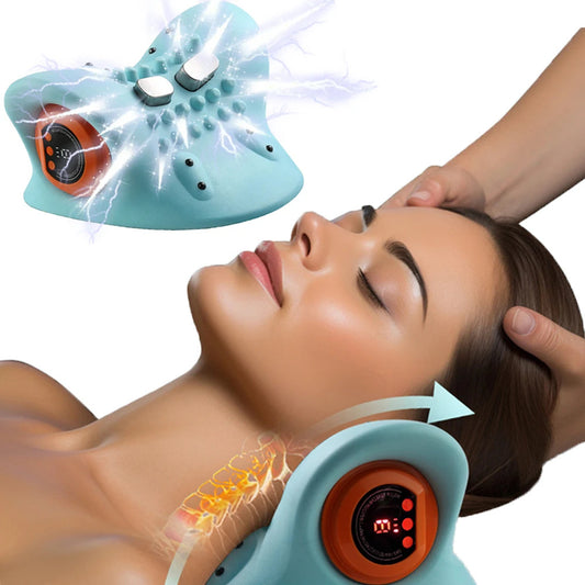 Neck Massager Adults Cervical Spine Relief Traction Portable Neck Head Acupuncture Point Massage Pillows