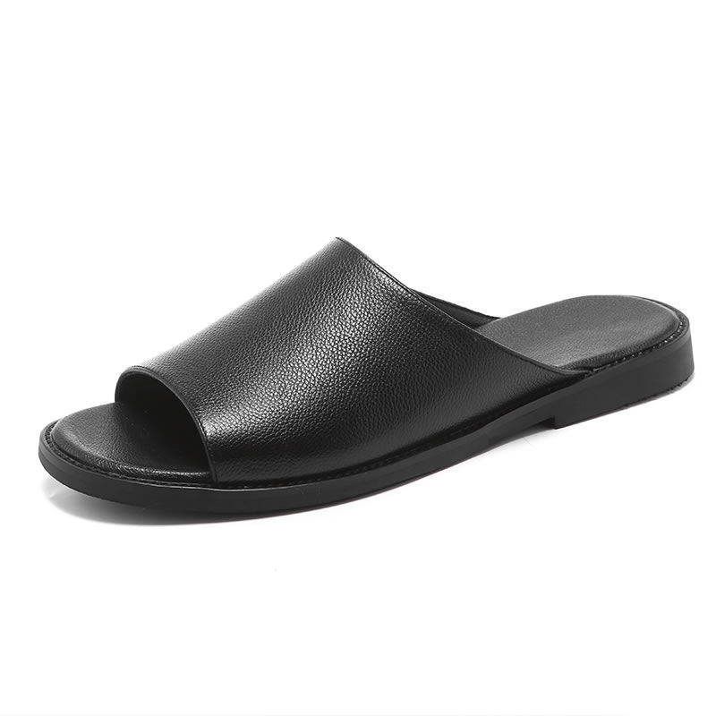 Herr sommar läder Casual Sandal Tofflor